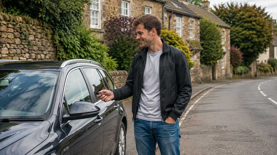Illustration for: Can a Canadian visitor drive a UK car?