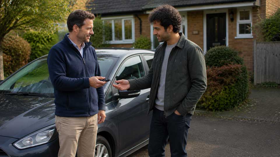 Illustration for: Can I use temporary insurance for a private-sale test drive?